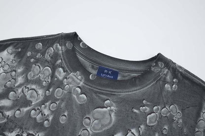 DAXUEN Oversized abstract print short-sleeve T-shirt