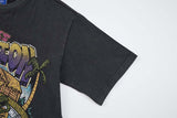 DAXUEN Graphic t-shirt featuring aliens at a pool party