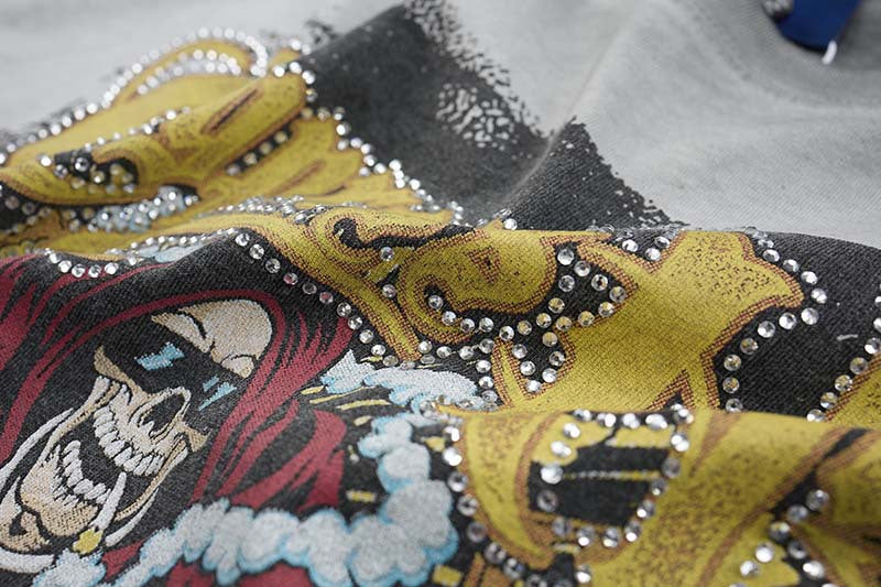 DAXUEN Oversized short-sleeve t-shirt with skull graphic