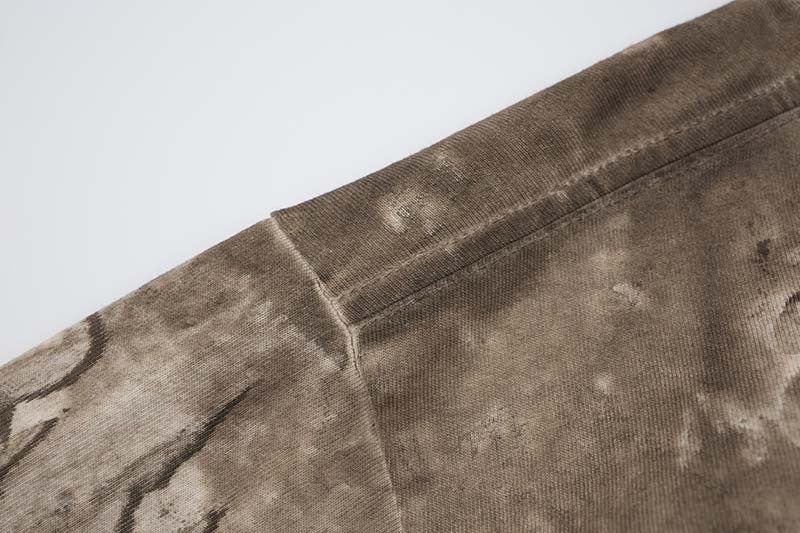 DAXUEN Distressed tie-dye oversized t-shirt