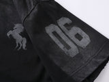 DAXUEN Gradient distressed graphic T-shirt