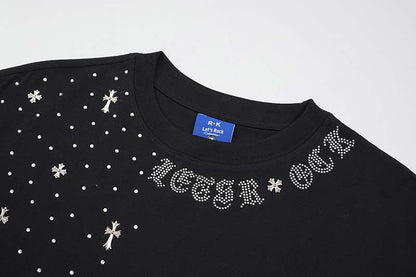 DAXUEN Oversized crewneck t-shirt with embellishments