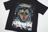 DAXUEN Loose-fitting black and white graphic t-shirt