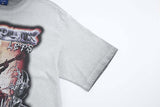 DAXUEN Short-sleeved loose-fit T-shirt with cyberpunk graphics