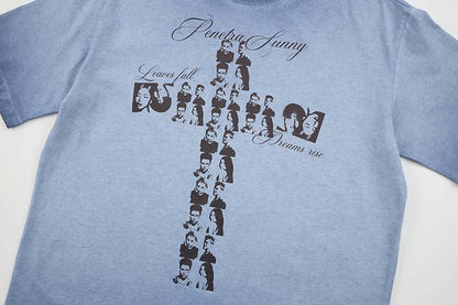 DAXUEN Oversized vintage graphic T-shirt