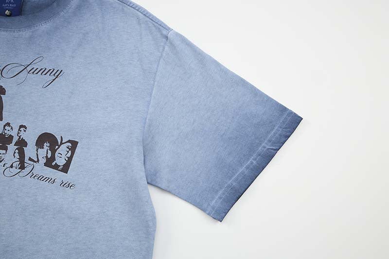 DAXUEN Oversized vintage graphic T-shirt