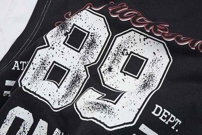 DAXUEN Layered graphic t-shirt and sleeveless vest combo