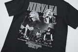 DAXUEN Vintage rock band graphic t-shirt