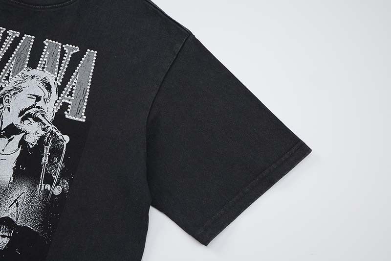 DAXUEN Vintage rock band graphic t-shirt