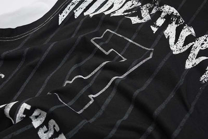 DAXUEN Layered distressed graphic t-shirt with tank top