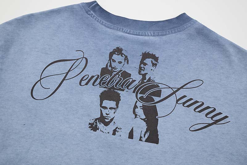 DAXUEN Oversized vintage graphic T-shirt