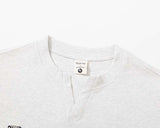 DAXUEN Relaxed-fit short-sleeved V-neck Henley T-shirt