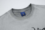 DAXUEN Oversized graphic t-shirt with distressed print