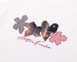 DAXUEN Bold floral patchwork graphic T-shirt