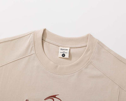 DAXUEN Abstract graphic crew neck t-shirt