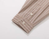 DAXUEN Loose-fitting long-sleeved collared shirt with star graphics
