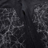DAXUEN Wide-leg baggy denim pants with marbled pattern