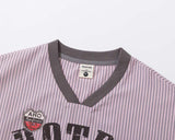 DAXUEN Loose-fitting short-sleeved V-neck T-shirt with graphic