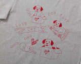 DAXUEN Graphic T-shirt featuring dogs and a cat