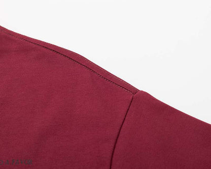 DAXUEN Oversized graphic t-shirt in black grey and maroon
