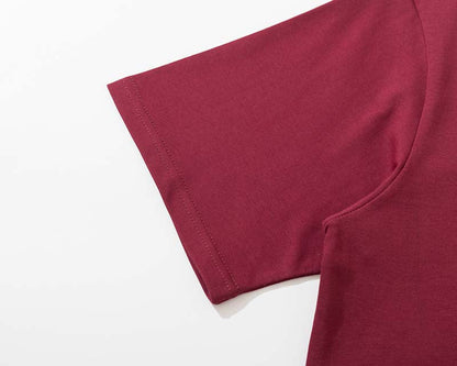 DAXUEN Oversized graphic t-shirt in black grey and maroon