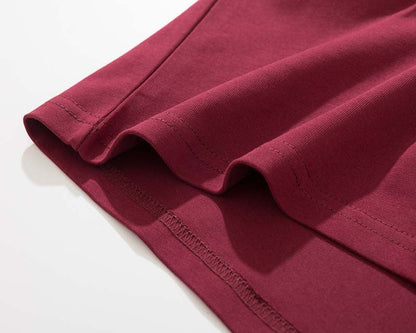 DAXUEN Oversized graphic t-shirt in black grey and maroon
