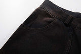 DAXUEN Distressed wide-leg denim pants