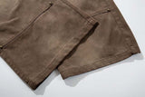 DAXUEN High-waisted wide-leg pants in earthy brown color