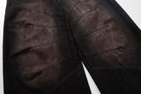 DAXUEN Distressed wide-leg denim pants