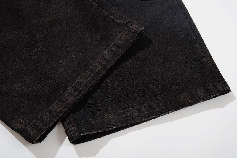 DAXUEN Distressed wide-leg denim pants
