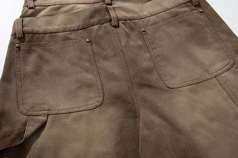 DAXUEN High-waisted wide-leg pants in earthy brown color