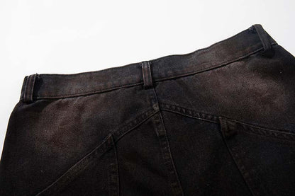 DAXUEN Distressed wide-leg denim pants