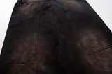 DAXUEN Distressed wide-leg denim pants