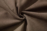DAXUEN High-waisted wide-leg pants in earthy brown color