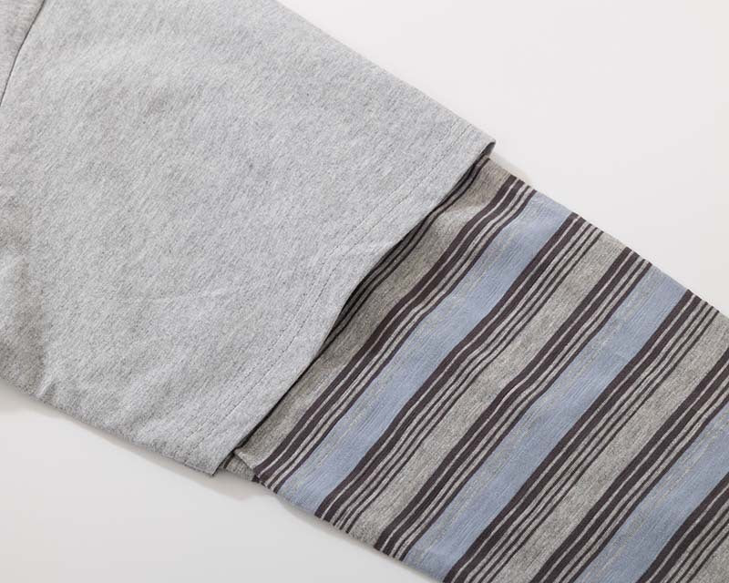 DAXUEN Relaxed-fit long-sleeve crew neck t-shirt with graphic print