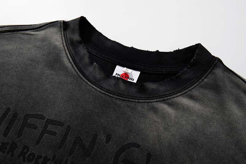 DAXUEN Faded distressed graphic t-shirt
