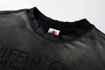DAXUEN Faded distressed graphic t-shirt