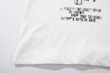 DAXUEN White short-sleeve t-shirt with distressed graphic print