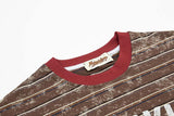 DAXUEN Oversized vintage graphic t-shirt with stripes