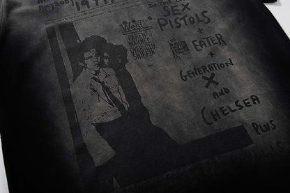 DAXUEN Faded distressed graphic t-shirt