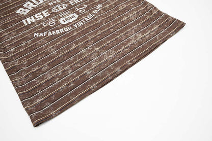 DAXUEN Oversized vintage graphic t-shirt with stripes