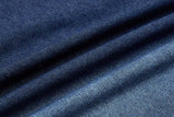 DAXUEN Denim ombre short-sleeve embroidered crewneck tee