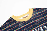 DAXUEN Oversized vintage graphic t-shirt with stripes