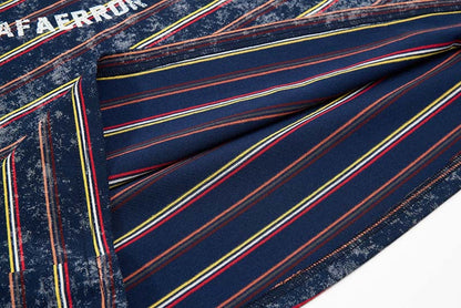 DAXUEN Oversized vintage graphic t-shirt with stripes