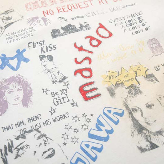 DAXUEN Vintage-washed graphic t-shirt with collage print