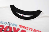 DAXUEN Graphic T-shirt with multi-panel design and relaxed fit