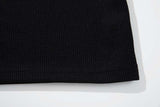 DAXUEN Black short-sleeved t-shirt with distressed graphic design