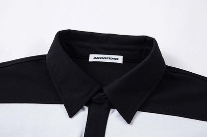 DAXUEN Color-blocked oversized polo shirt