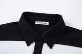 DAXUEN Color-blocked oversized polo shirt