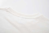 DAXUEN White short-sleeved t-shirt with abstract graphic